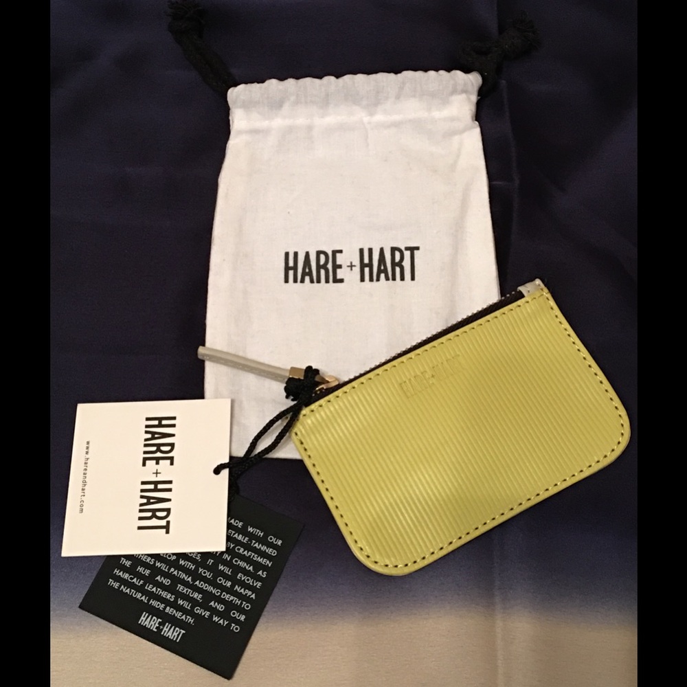 Hare+Hart Leather Coin Purse.